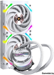 Система водяного охлаждения Valkyrie Dragonfang 240 White / 2x120mm ARGB fans, 250W TDP, 29dBA / HW 