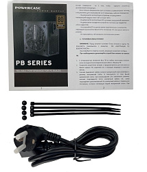 Блок питания Powercase PB500 (80 Plus Bronze, ATX 2.31, 500W, APFC, DC-DC, 120mm Fan) / PS-500B-DC