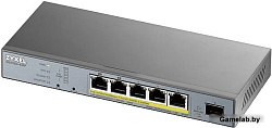 Коммутатор Zyxel GS1350-6HP-EU0101F 6G 1SFP 4PoE+ 60W управляемый