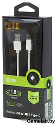 Кабель Cactus CS-USB.A.USB.C-1.8 USB (m)-USB Type-C (m) 1.8м белый блистер