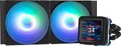 Система водяного охлаждения Zalman Alpha2 A24 DS ARGB Soc-AM5/AM4/1151/1200/2066/2011/1700 черный 4-