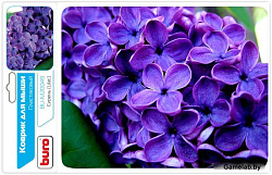 Коврик для мыши Buro BU-M20049 рисунок/сирень