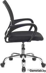 Кресло Бюрократ CH-695NLTSL черный TW-01 TW-11 сетка/ткань крестов. металл хром