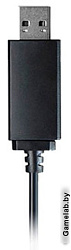 Наушники с микрофоном A4Tech HU-10 черный/белый 2м накладные USB оголовье