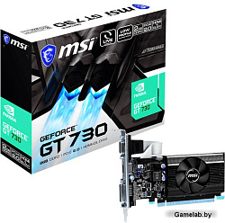 Видеокарта PCIE16 GT730 2GB GDDR3 N730K-2GD3/LP MSI