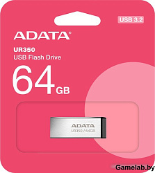 Флэш-накопитель USB3.2 64G BLACK UR350-64G-RSR/BK ADATA