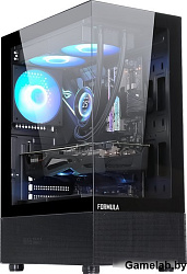 Корпус Formula Crystal Z1 черный без БП ATX 2xUSB2.0 1xUSB3.0 audio bott PSU