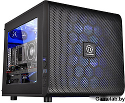 Корпус Thermaltake Core V21 черный без БП mATX 11x120mm 7x140mm 1x200mm 2xUSB3.0 audio bott PSU