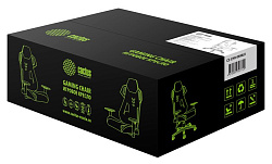 Кресло игровое Cactus CS-CHR-090BLR черный/красный эко.кожа/сетка крестов. нейлон