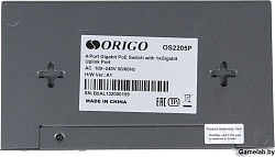 Коммутатор Origo OS2205P/60W OS2205P/60W/A1A (L2) 5x1Гбит/с 4PoE 60W неуправляемый
