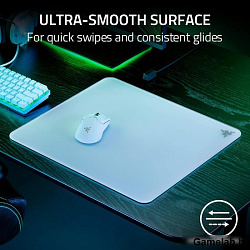 Razer Коврик Razer Atlas Premium Tempered Glass Mat White Edition