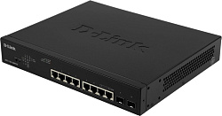 Коммутатор D-Link DGS-1100-10MPPV2/A 8G 2SFP 8PoE+ настраиваемый