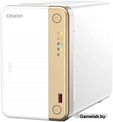 Сетевое хранилище NAS Qnap Original TS-262-4G 2-bay настольный Celeron N4505