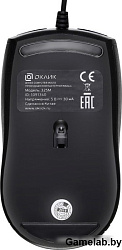 Мышь Oklick 325M черный оптическая (1000dpi) USB (2but)