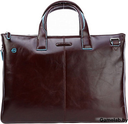 Сумка для ноутбука Piquadro Blue Square CA4021B2/MO коричневый натур.кожа