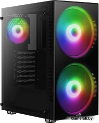 Корпус Aerocool Python-G-BK-v1 черный без БП ATX 1x120mm 2x200mm 2xUSB2.0 1xUSB3.0 audio CardReader 