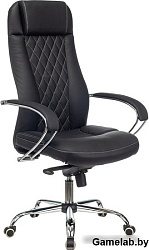 Кресло руководителя Бюрократ CH-609SL/ECO черный эко.кожа крестов. металл хром