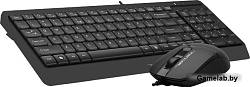 Клавиатура + мышь A4Tech Fstyler F1512 клав:черный мышь:черный USB