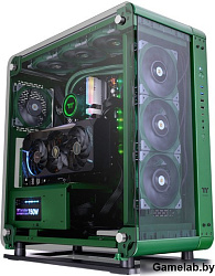 Корпус Thermaltake Core P6 TG Racing Green черный/зеленый без БП ATX 18x120mm 12x140mm 2xUSB2.0 2xUS
