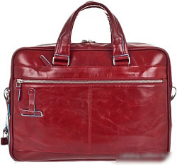 Деловая сумка Piquadro Blue Square CA2849B2/R с отделением для ноутбука красный натур.кожа