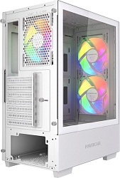 Корпус Powercase Mistral AY3W ARGB, Tempered Glass, 2x 140mm +1x 120mm ARGB Fans, белый, ATX  (CMAYW