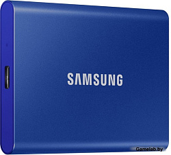 Портативный накопитель SSD Samsung T7 TOUCH  1TB, USB 3.2, голубой индиго
