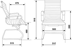 Кресло Бюрократ CH-883-LOW-V/IVORY низкая спинка слоновая кость искусственная кожа