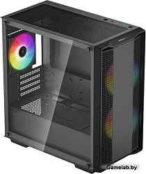 Корпус MiniTower Deepcool CC360 WH ARGB black (mATX, без БП, ARGB, USB3.0 Type-A+USB2.0 Type-A) (R-C