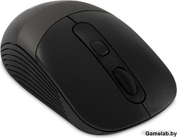 Мышь Оклик 310MW черный/серый оптическая (3200dpi) беспроводная USB для ноутбука (4but)