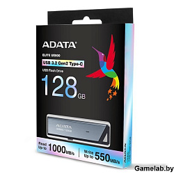 Флеш Диск A-Data 128Gb Type-C UE800 AELI-UE800-128G-CSG USB3.2 серебристый
