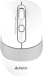 Мышь A4Tech Fstyler FB10CS белый/серый оптическая (2000dpi) silent беспроводная BT/Radio USB (4but)