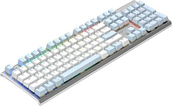 Клавиатура A4Tech Fstyler FS100 Neon механическая синий/белый USB for gamer LED (FS100)