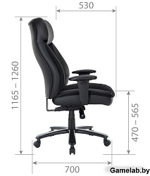 Chairman CH414 экокожа/ткань, черный