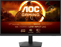 AOC Монитор 27" AOC 27G15N2 Black (VA, 1920x1080, 180Hz, 1 ms, 178°/178°, 300 cd/m, 80M:1, +HDMI 2.0