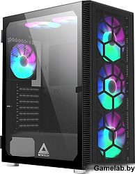 Корпус Montech X3 GLASS черный без БП ATX 6x120mm 2xUSB3.0 1xUSB3.1 audio bott PSU