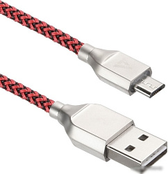 ACD Кабели USB ACD USB кабель ACD-Titan MicroUSB ; USB-A Нейлон, 1м, красно-черный (ACD-U927-M1R)