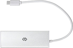 Разветвитель USB-C Digma HUB-4U3.0-UC-G 4порт. серый