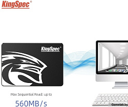 Накопитель SSD Kingspec SATA III 256Gb P3-256 2.5"