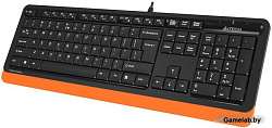 Клавиатура A4 Fstyler FK10 черный/оранжевый USB