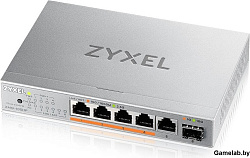 Коммутатор Zyxel XMG-105HP-EU0101F 5x2.5Гбит/с 1SFP+ 4PoE++ 70W неуправляемый