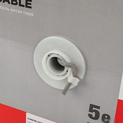 Кабель информационный Rexant 01-0069 кат.5E U/UTP 4X2X24AWG LSZH внутренний 305м серый