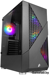 Корпус 1STPLAYER FIREROSE F3-A Black / ATX, TG / 4x120mm LED fans inc. / F3-A-BK-4F1