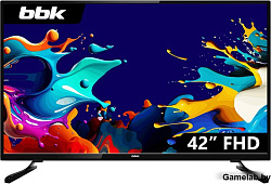 Телевизор LED BBK 41.5" 42LEM-1080/FTS2C черный FULL HD 50Hz DVB-T2 DVB-C DVB-S2 USB 2.0 (RUS)