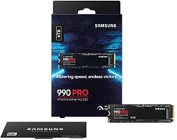 SSD M.2 (PCI-E NVMe 2.0 Gen 4.0 x4) 4Tb Samsung 990 PRO (R7450/W6900MB/s) 1year