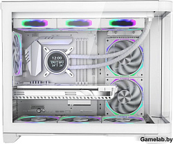 Корпус 1STPLAYER UVIEW UV6 White / mATX / UV6-WH