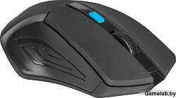 Мышь беспроводная оптическая DEFENDER Accura MM-275 черно-синий,6 кнопок, 800-1600 dpi