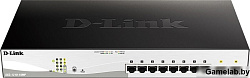 Коммутатор D-Link DGS-1210-10MP/FL 8G 2SFP 130W управляемый