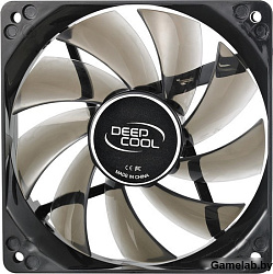 Вентилятор Deepcool WIND BLADE 120 120x120 черный/белый 3-pin 4-pin (Molex)26dB 119gr Ret DP-FLED-WB