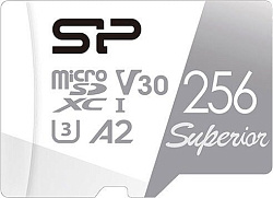 Флеш карта microSDXC 256Gb Class10 Silicon Power SP256GBSTXDA2V20SP Superior + adapter