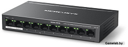 Коммутатор Mercusys MS110P 10x100Mb 8PoE+ 65W неуправляемый